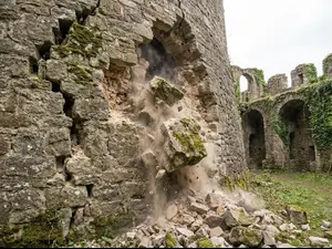 crumbling