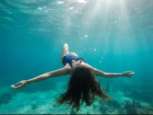 floating